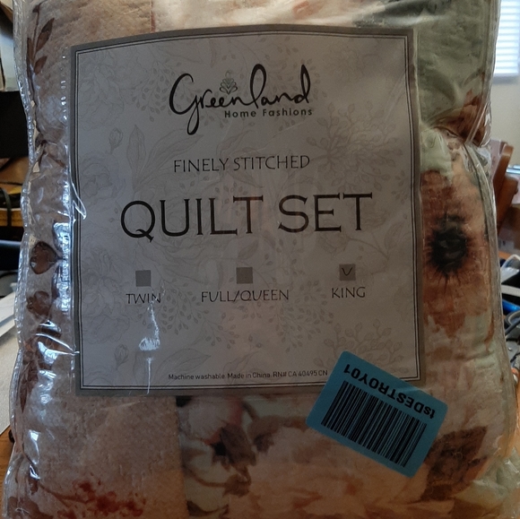 King sise 3 pcs Quilt set - Picture 5 of 11